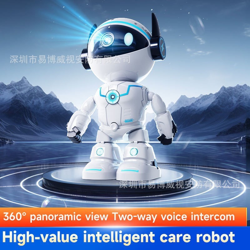 睿博士WiFi摄像头家庭看护双画面远程家用远程监控摄像机高清全彩|undefined