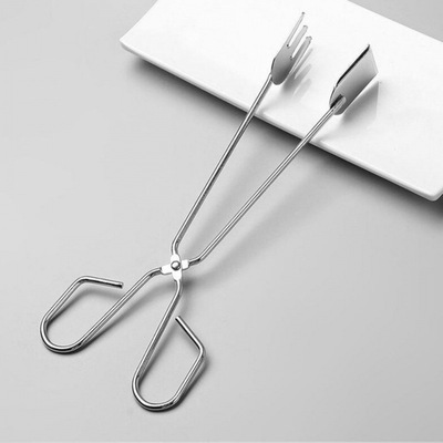 barbecue Network folder multi-function Stainless steel BBQ clip Charcoal Pliers Food Clamp Meat Fried tool