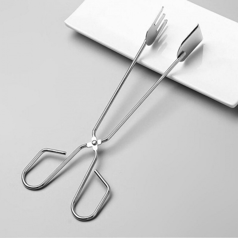 barbecue Network folder multi-function Stainless steel BBQ clip Charcoal Pliers Food Clamp Meat Fried tool