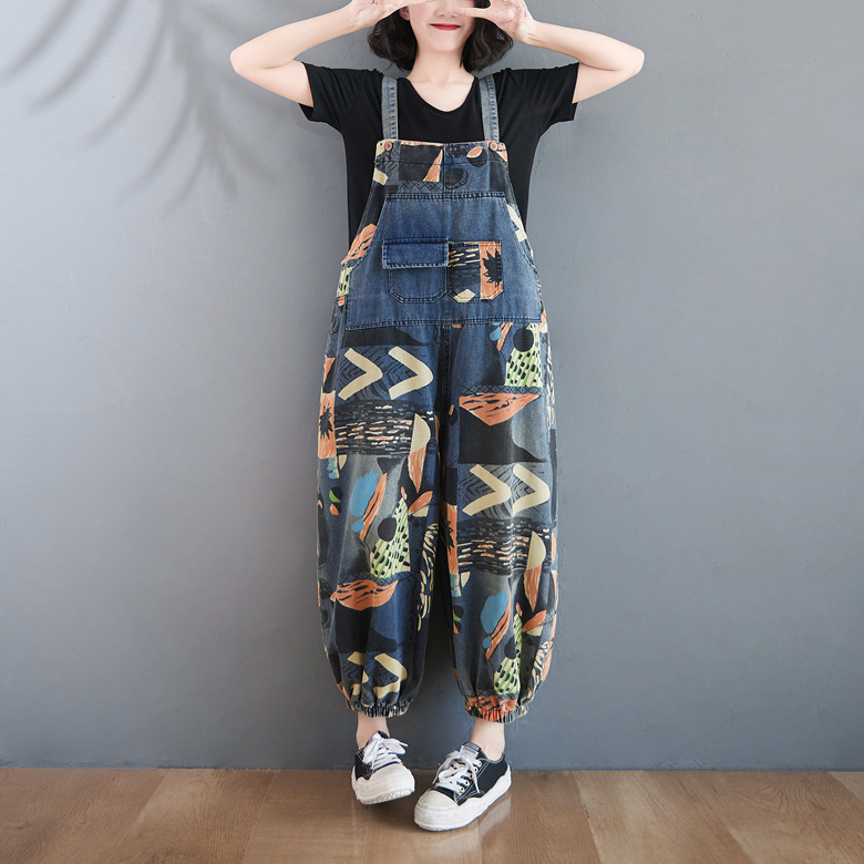 Women's Loose Plus Size Jumpsuit Image 5