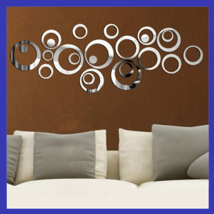 Circle wall stickers square wall stickers hexagonal wall stickers rectangular wall stickers foreign trade supply wholesale customization