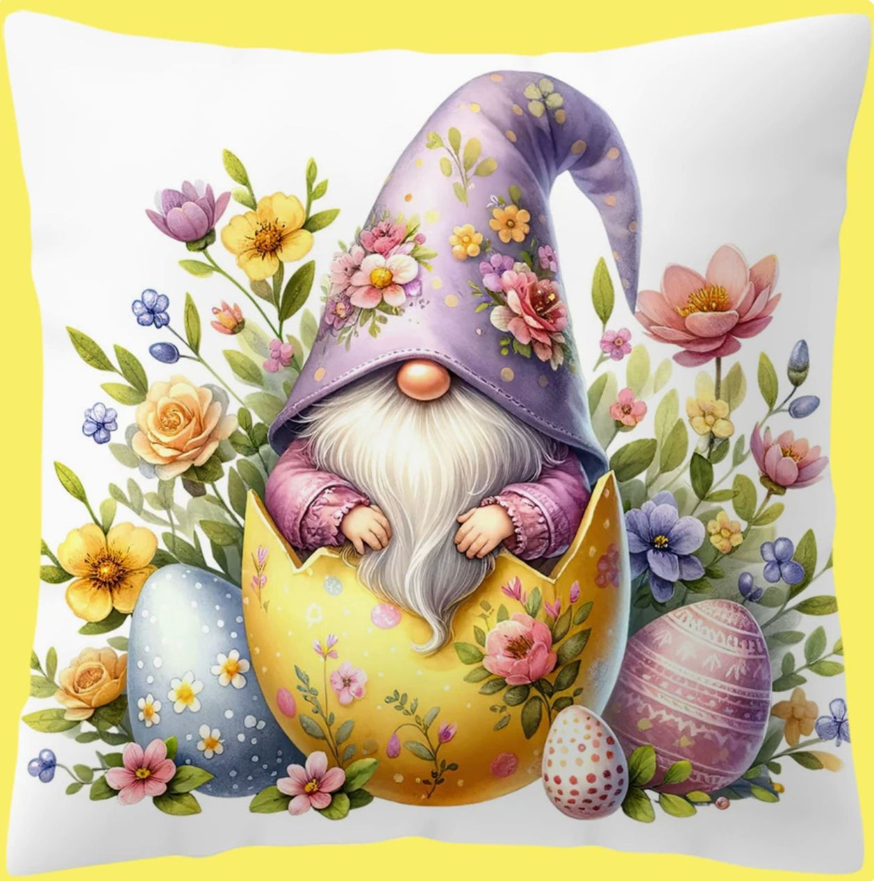 Huevo de Pascua Camión Impresión Funda de almohada Conejo transfronterizo Decoración de vacaciones Hogar Sofá Funda de almohada Funda de cojín