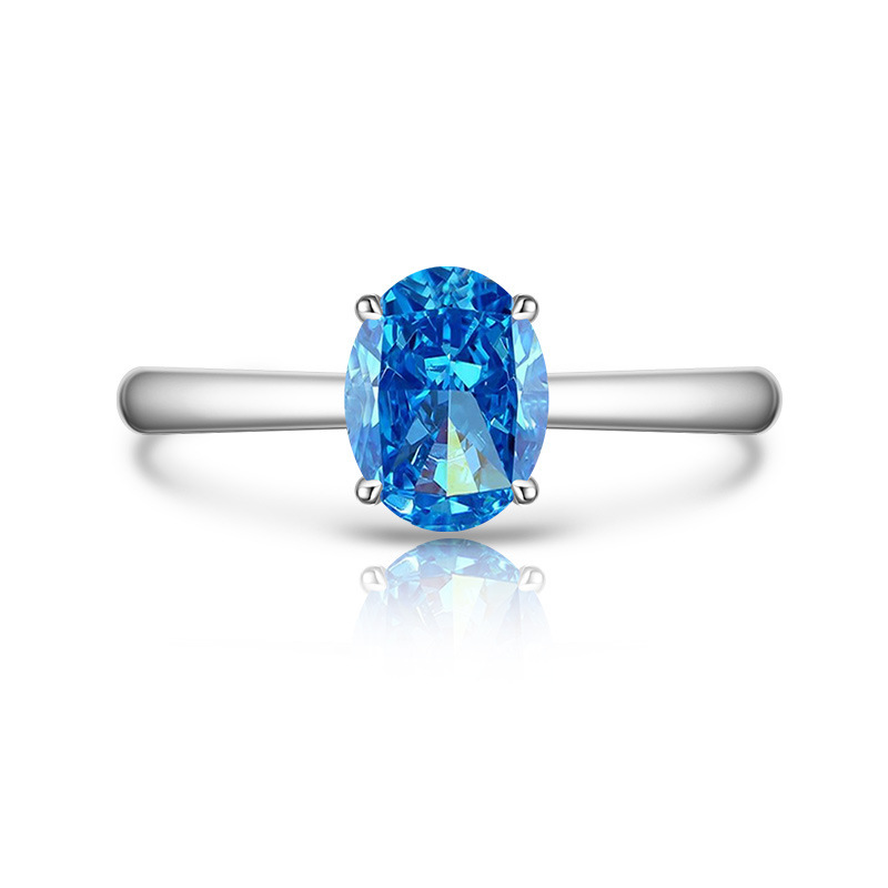 Damenring Mit Farbigem Edelstein Im Eisschliff Design_voghion.com