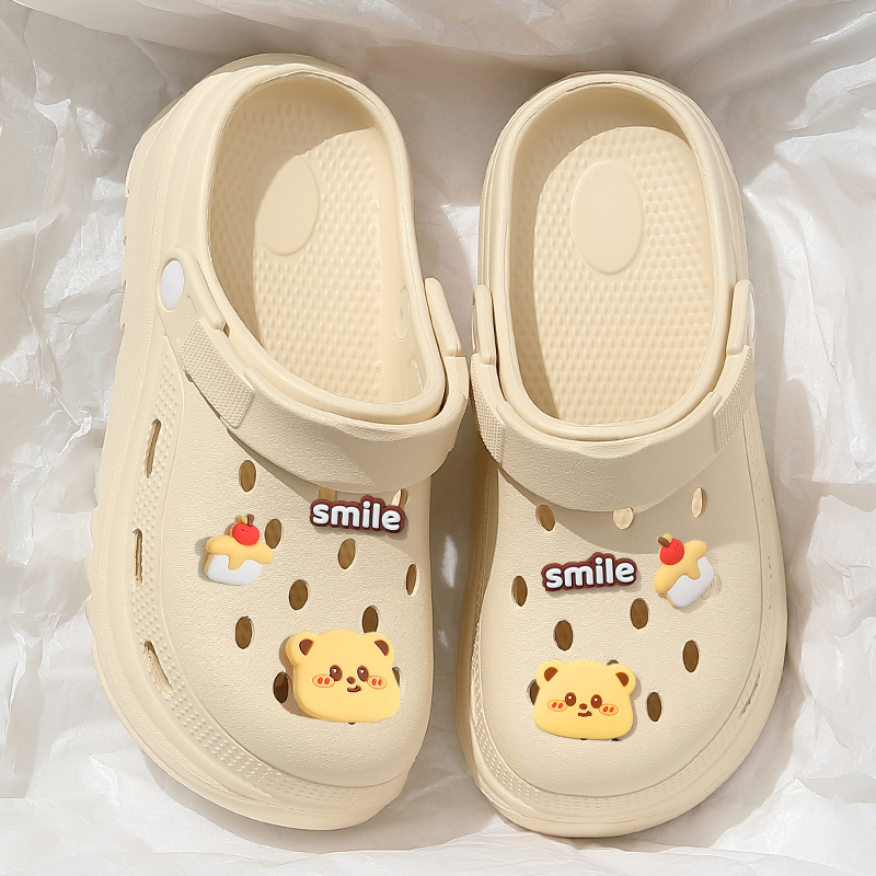 Butter Bear Cartoon Clog Shoes for Women, Summer 2026 New Outdoor Non-Slip Thick-Soled Height-Increasing Closed-Toe Sandals for Women Butter Bear Cartoon Clog Shoes for Women, Summer 2026 New Outdoor Non-Slip Thick-Soled Height-Increasing Closed-Toe Sandals for Women