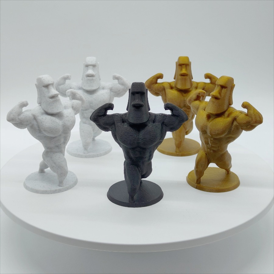 다목적 장식의 다양한 방 유형에 적합한 견고한 모아이 동상, 3D 인쇄 근육 모아이 장식품