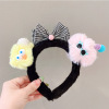 Hair accessory, cute funny headband with bow, cartoon Pilsan Play Car, halloween, internet celebrity