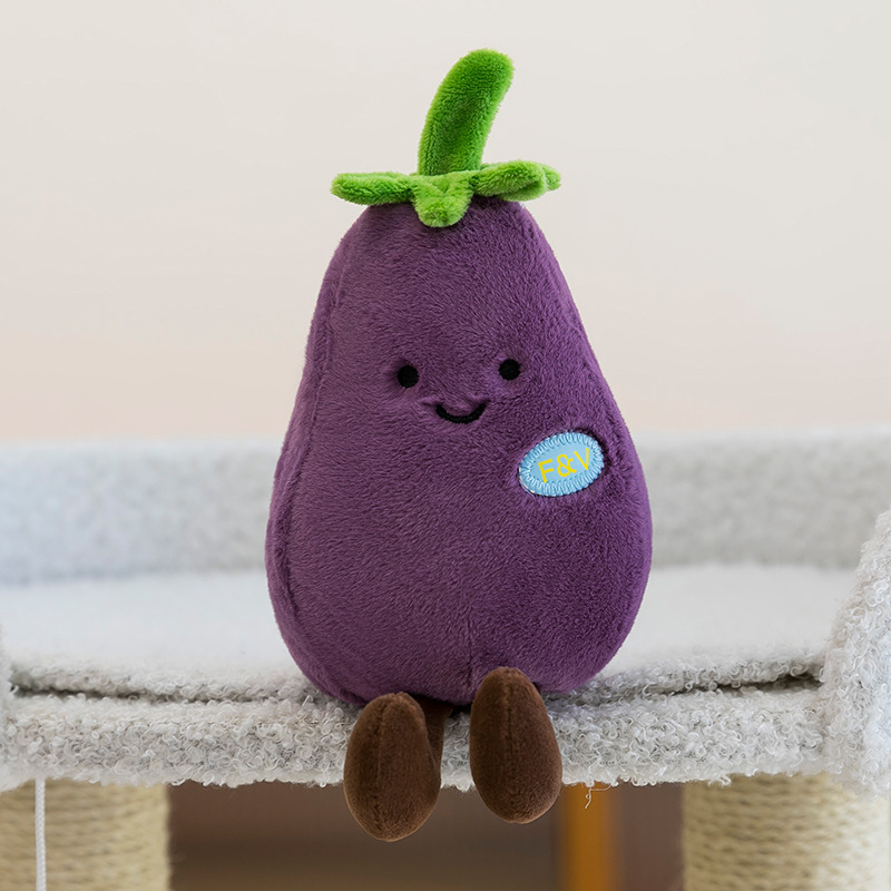 かわいい果物と野菜のぬいぐるみニンジンナスキャッチャーマシン人形人形スーパーベジタブルストア人形ペンダント|undefined