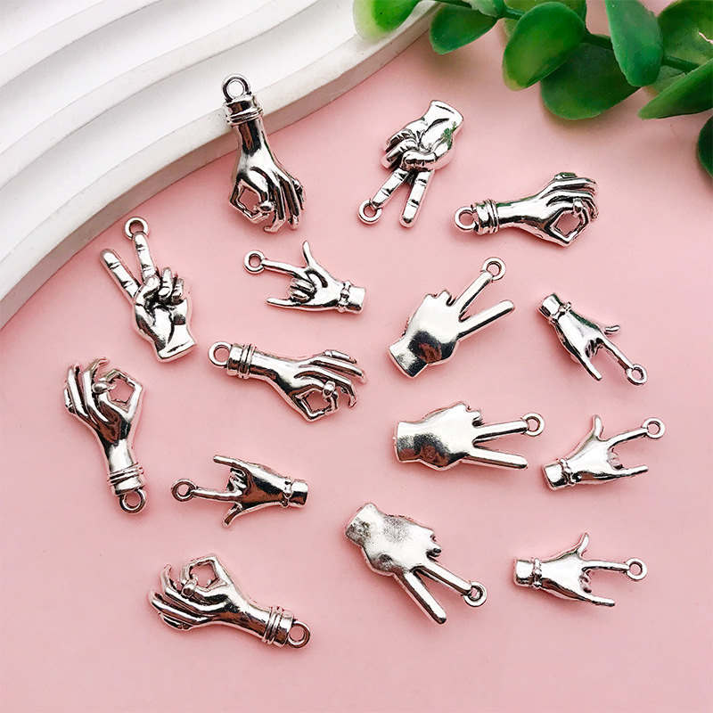 3g Weight Pendant, Earring Findings Jewelry Making Type DIY Jewelry Accessories, Bracelets, Necklace Classification 1 Piece Quantity Alloy Material Gesture, Solid Color Pattern Simple Style, Classic Style Style Handmade, Plating Craft 1 Piece Alloy Gesture Solid Color Pendant Earring Findings DIY Jewelry Accessories Bracelets Necklace 2