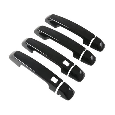 Suitable for 21-23 Tank 300 Rearview Mirror Cover, Tailgate Handle, Door Bowl, Headlight Cover, Spare Tire Tank300 (Other Automotive Exterior Supplies) - bright-black-handle