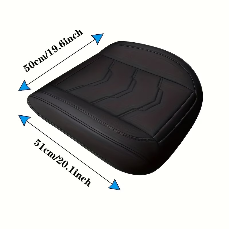 Car Seat Cushion Three-Piece Set, Semi-Covered Seat Cushion, Non-Slip Rear Seat Cushion, Universal for All Seasons, Single-Piece Seat Cushion Without Backrest