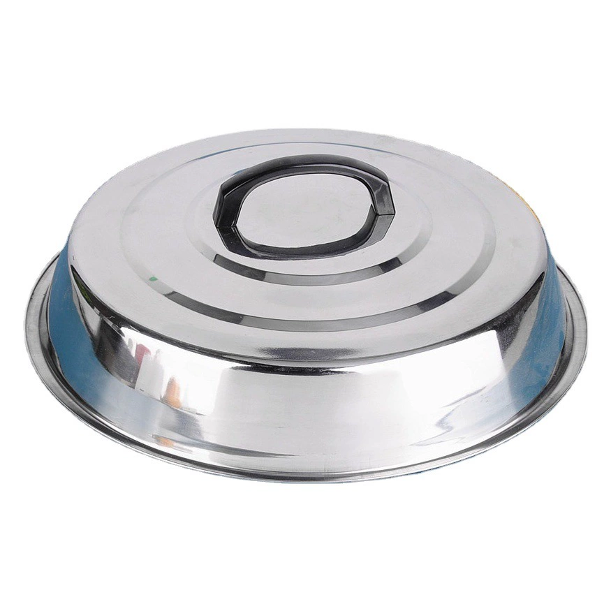 Крышка для кастрюли из нержавеющей стали, большая, немагнитная, высокая, утолщенная, для воков, многофункциональная, цельностальная.