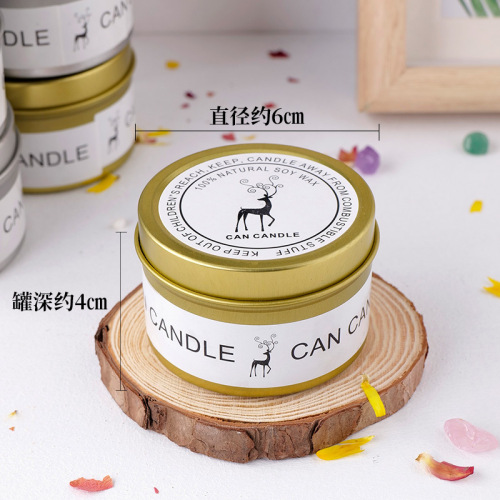 Amazon best-selling galvanized iron can dried flowers crystal natural stone aroma candle home decoration decorative item gift set wholesale