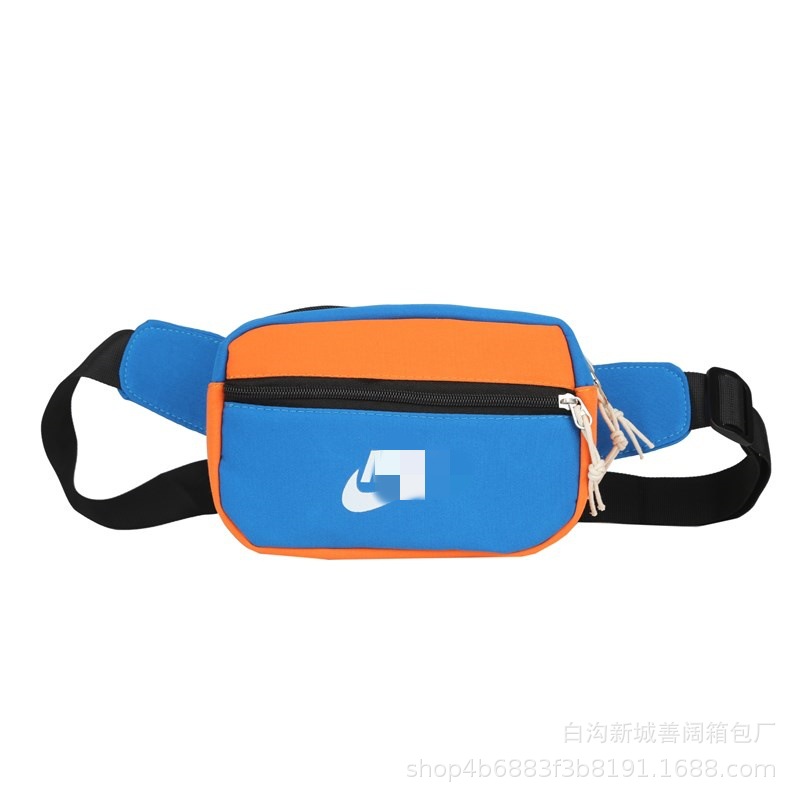 2024 verano nuevo estilo bandolera a juego bolso de pecho para hombres y mujeres bolso diagonal de gran capacidad bolso popular de tela Oxford a juego de color riñonera