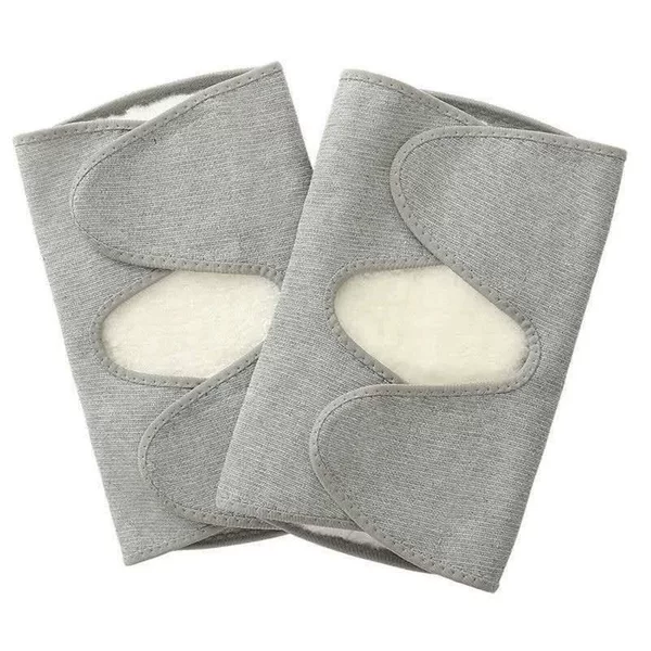 Factory wholesale fur integrated knee pads men's and women's wool knee pads sheepskin buckle knee pads warm and soft