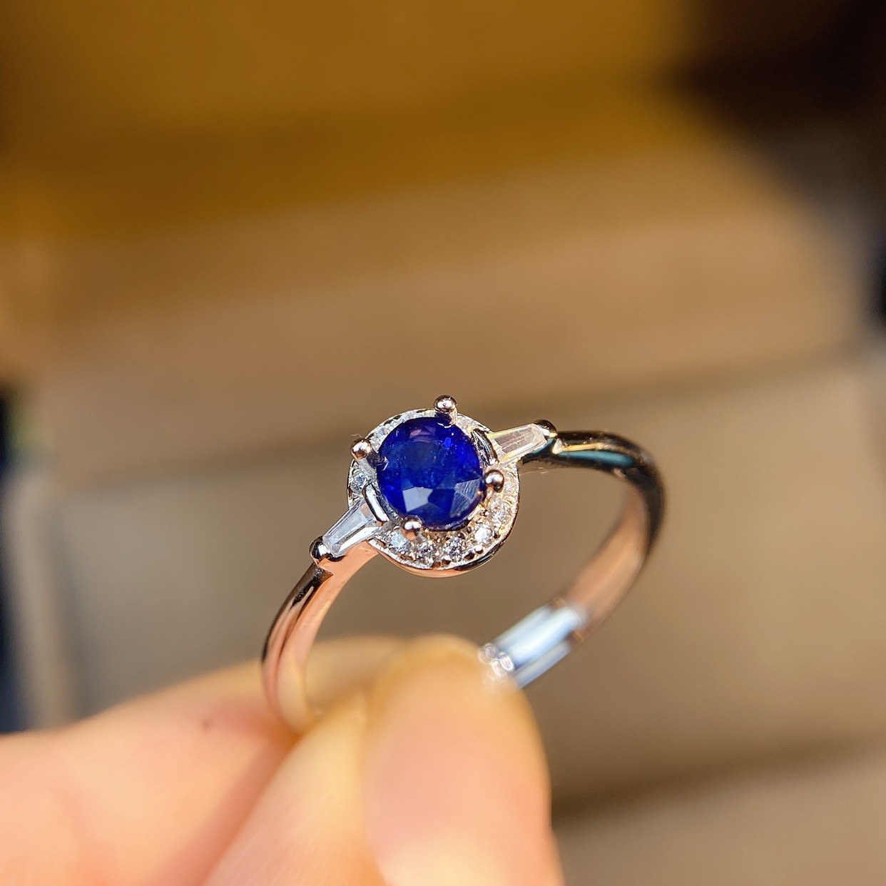 Tiktok, live, colorful, live, ring, fashion, Royal sapphire ring, etc ...