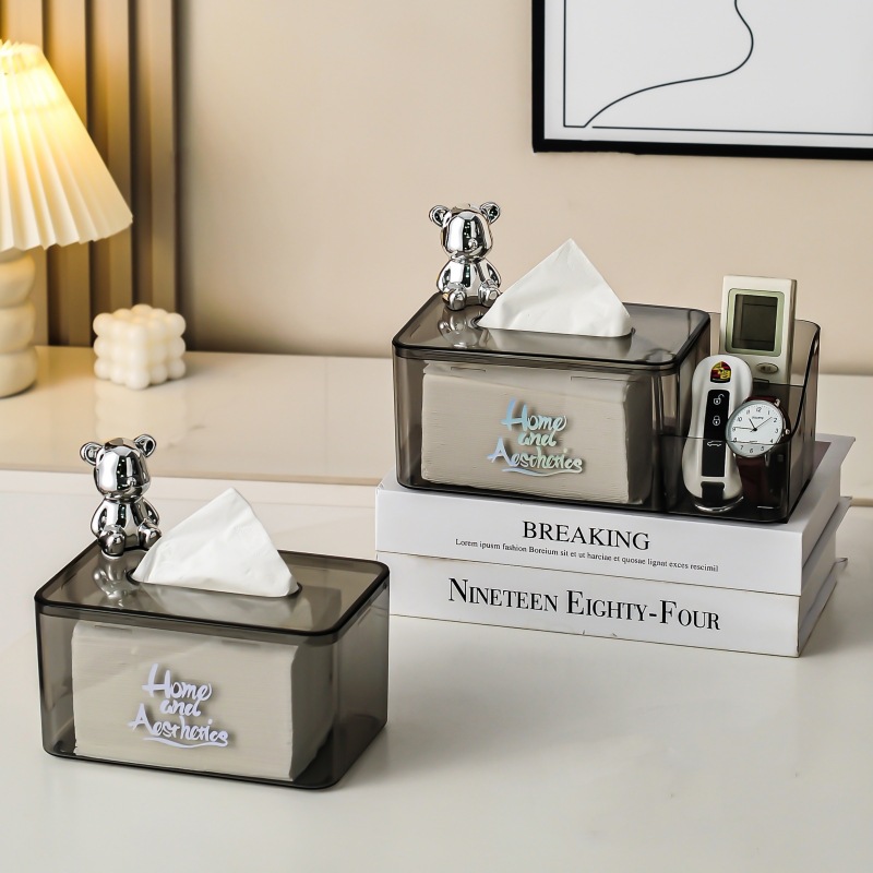 Tissue Paper Box Home Living Room Coffee Table Remote Control Storage Box Creative Desktop Simple Modern Light Luxury Style High-end
