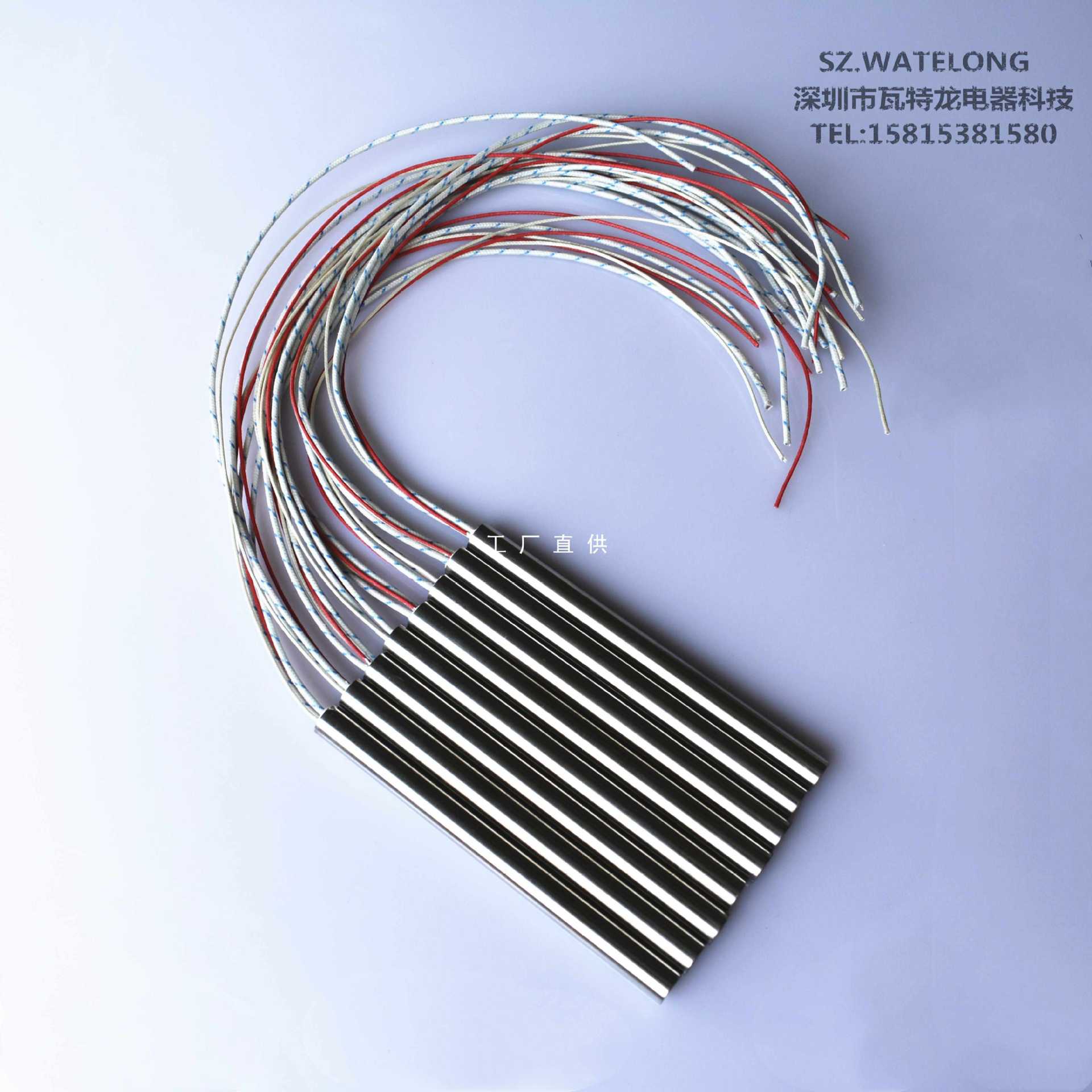 9YW温度传感器一体筒式加热棒K型热电偶单头不锈钢电加热管 可定