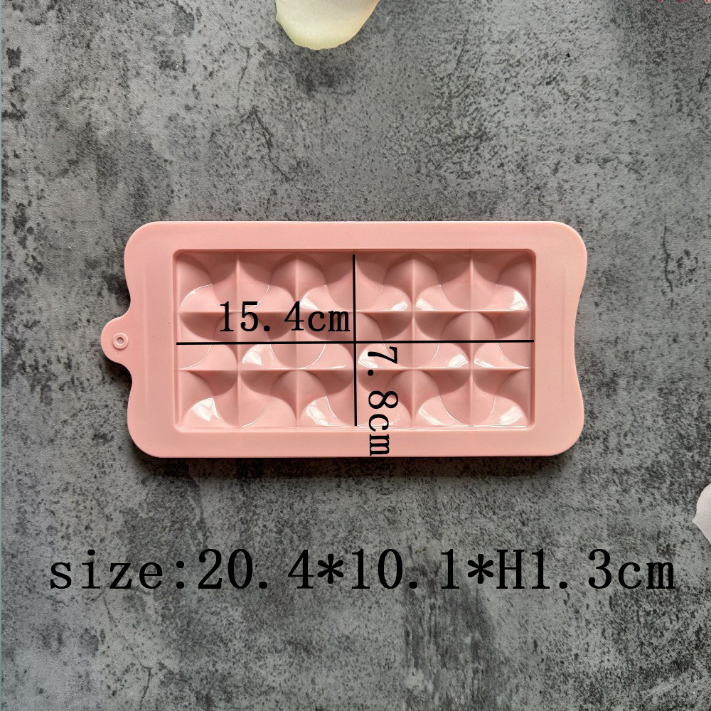 124 molde de silicona chocolate agudo pastel helado pudín molde de postre jabón utensilios de cocción