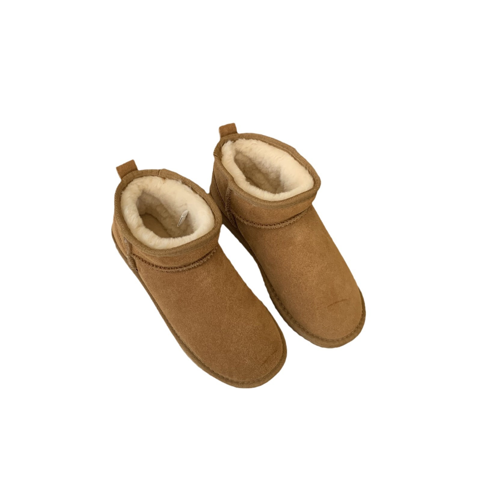 Winter low boots platform, warm footwear