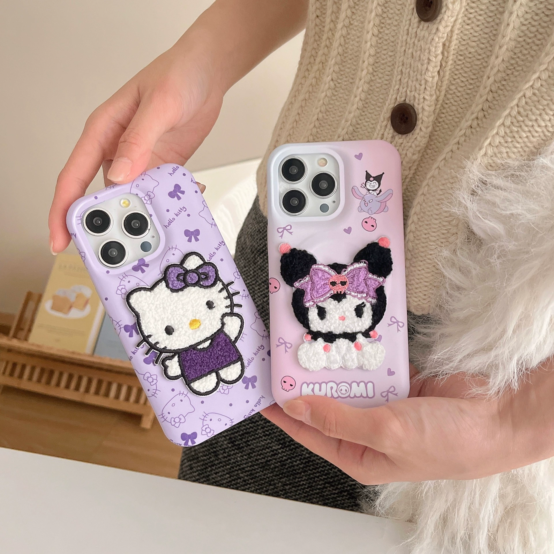 Hello kitty, яблоко, совместимый iPhone 15, iPhone14 Pro, чехол для телефона, с вышивкой, iPhone, 14