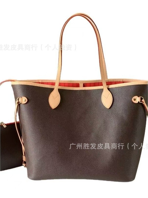 跨境批发新款neverfull中号托特包大容量手袋单肩包子母包|undefined