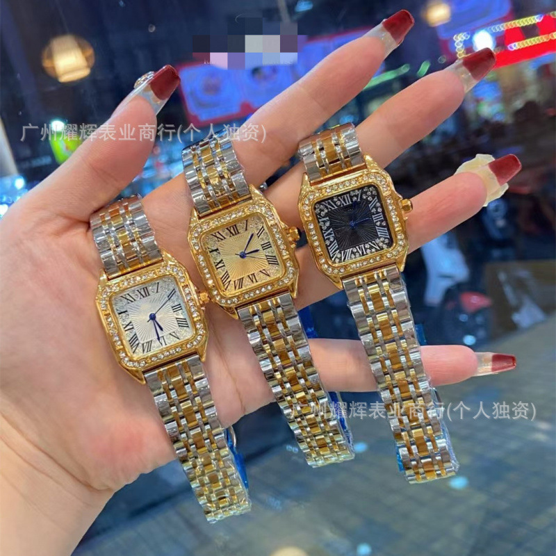 Manufacturer Wholesale Kajia New Diamond Ring Cheetah Steel Band Women's Watch Quartz Watch Quartz Watch Xin Yue Women