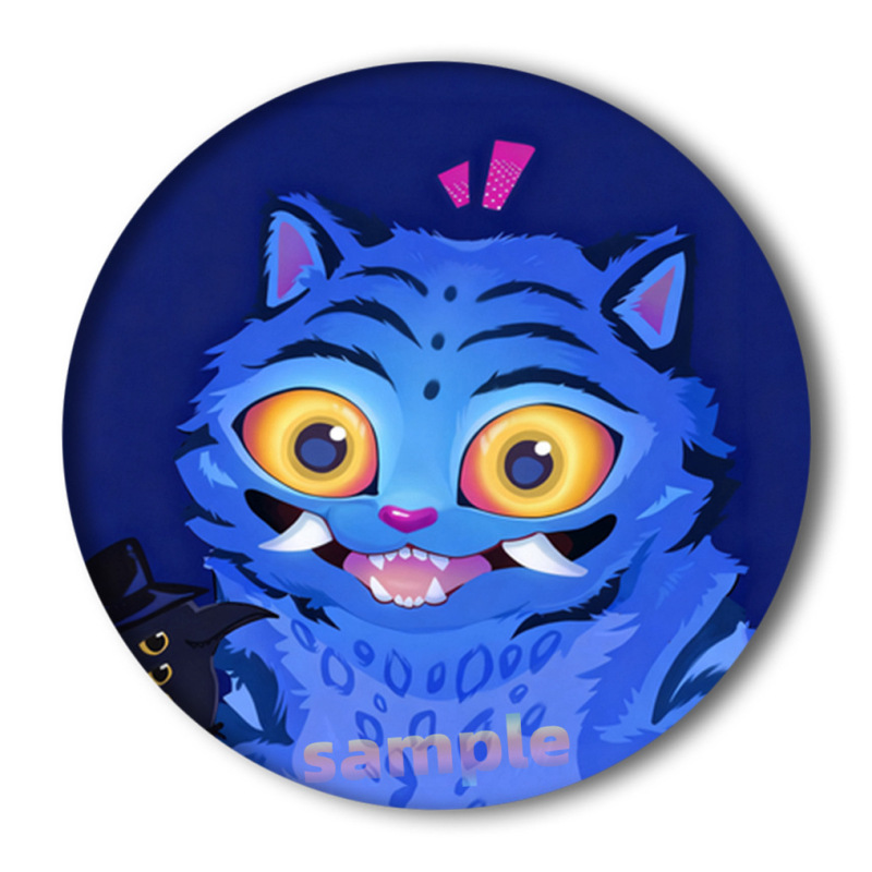新款Kpop猎魔女团徽章卡通周边吧唧 马口铁胸章挂件|undefined