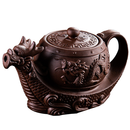 Traditional purple sand pot and Zhuni large capacity teapot Chinese teapot Large household single pot Kung Fu tea set