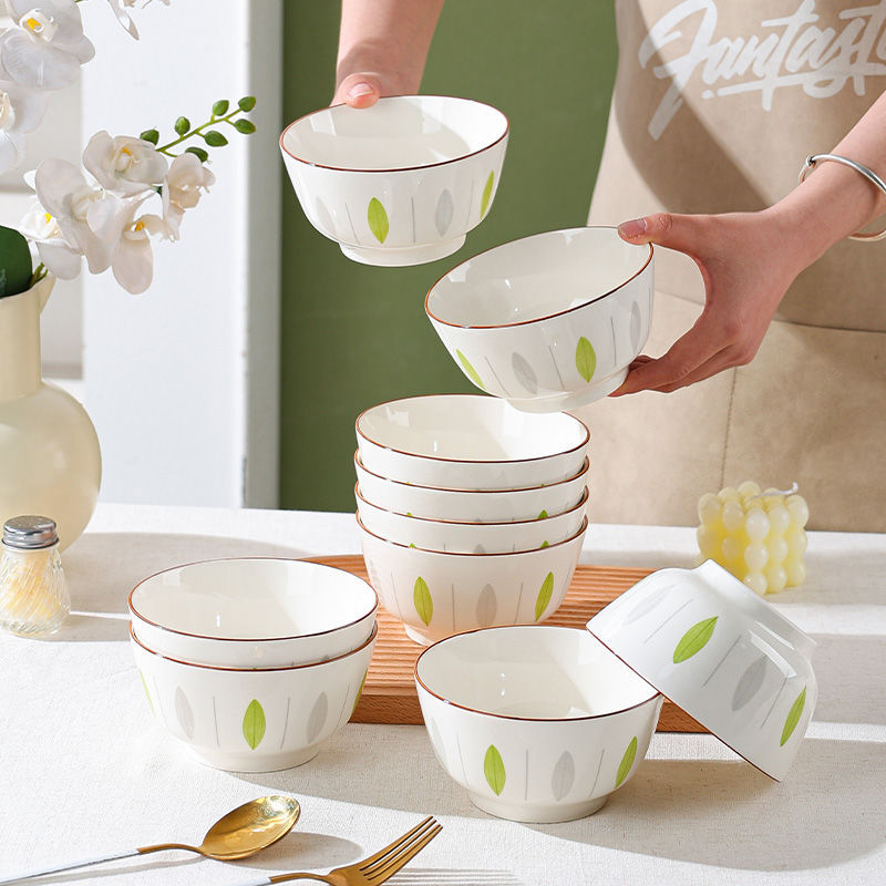 Conjunto de platos de cerámica doméstica de alto valor combinado de platos domésticos 2025 nuevo conjunto de platos