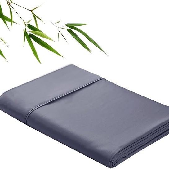 Clase A, estera de fibra de bambú, sábana de un solo producto, helado, ropa de cama de color sólido con sensación fresca y lavable a máquina, Amazon