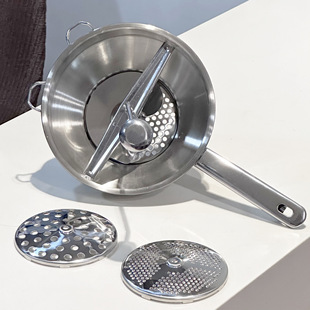 Stainless steel manual potato mixer masher sweet potato paste press vegetable and fruit food supplement multi-function material dispenser