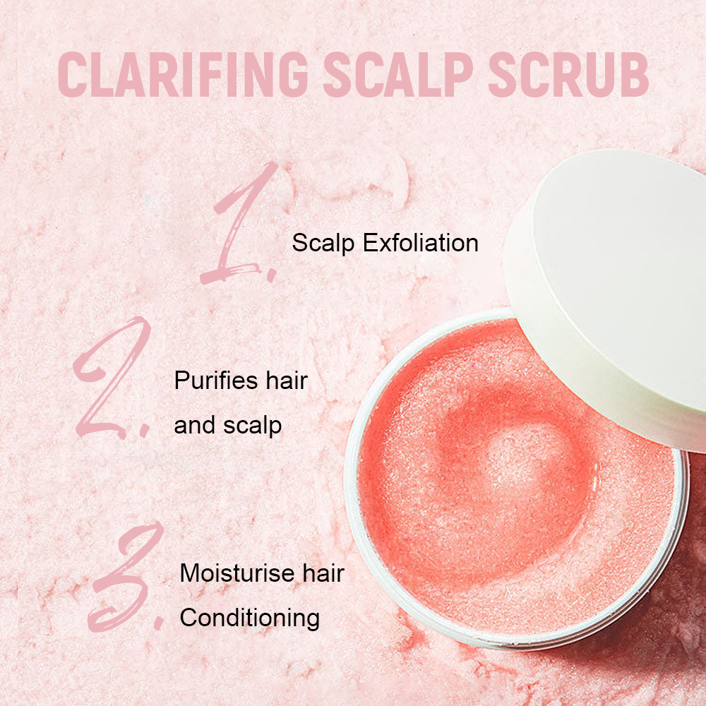 Aminoácido cruzado spot sal marina cuero cabelludo exfoliante limpio cuidado control de aceite cabelludo suave anti-fluffy champú