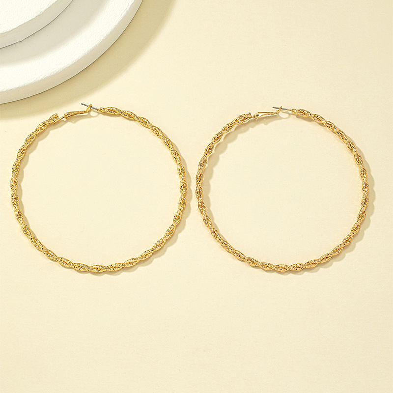 Fashion Geometric Alloy Metal Earrings