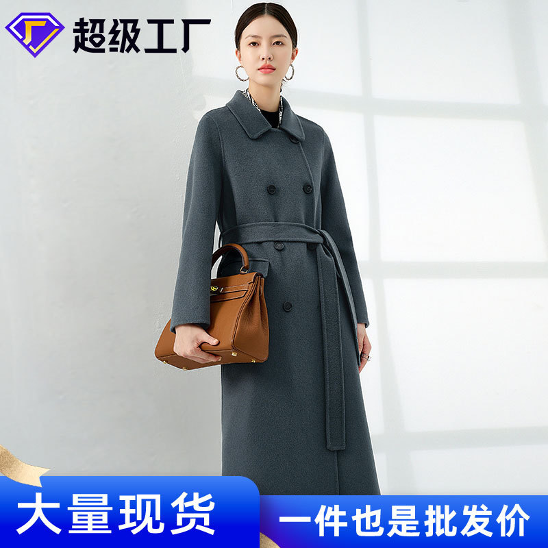 100% Camel Wool Coat, Hand-Sewn, Double-Sided, Women's Woolen Mid-Length Versatile Coat, Wholesale 2025 100% Camel Wool Coat, Hand-Sewn, Double-Sided, Women's Woolen Mid-Length Versatile Coat, Wholesale 2025