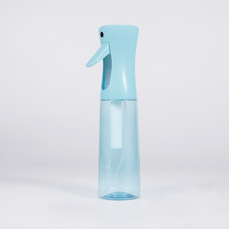 300ml (transparente azul); PET + PP