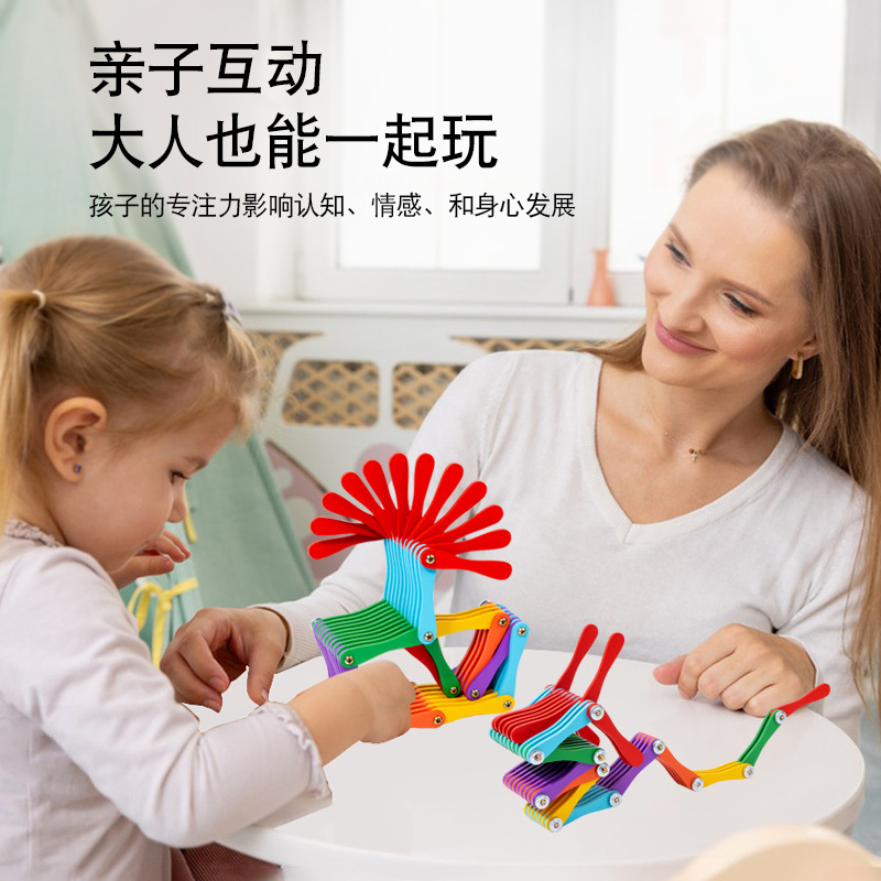 Explosiva transfronteriza, educación temprana para niños, variedad, plegado, movimiento de música, desarrollo manual de rompecabezas del cerebro, ejercicio, juguetes interactivos entre padres e hijos