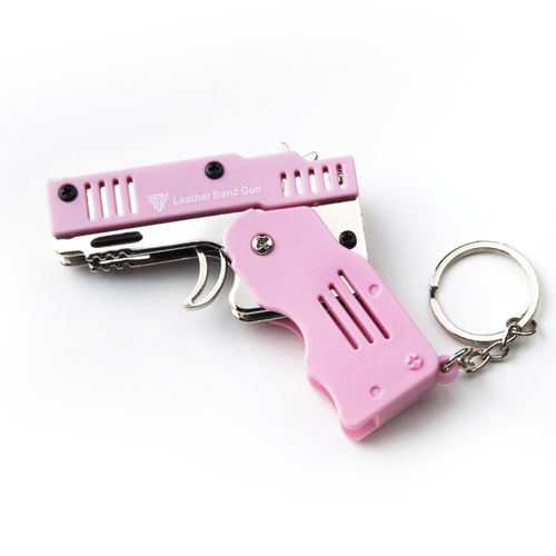 Yingtu Brand Alloy + Plastic Model M1 Mini Folding Rubber Band Gun, Can Fire 6 in a Row, Children's Soft Pellet Gun
