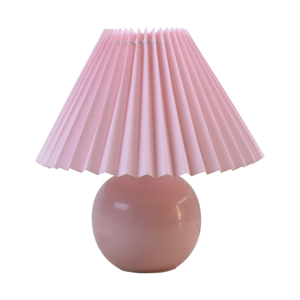 [Xianfan] Super lindo plisado noche luz Retro Vintage Colegio estudiante dormitorio lámpara de escritorio lectura