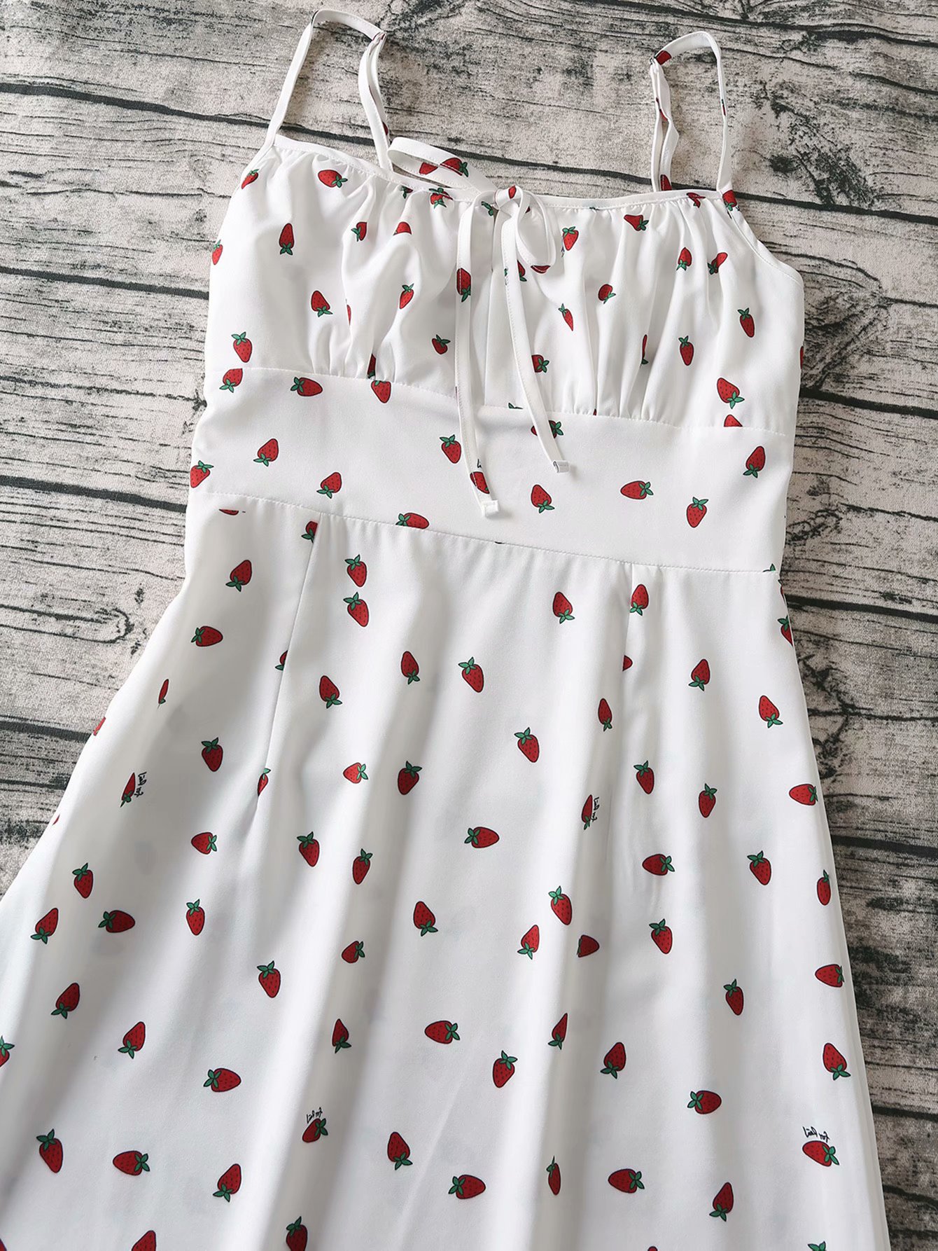 strawberry print dress nihaostyles clothing wholesale NSAM72090