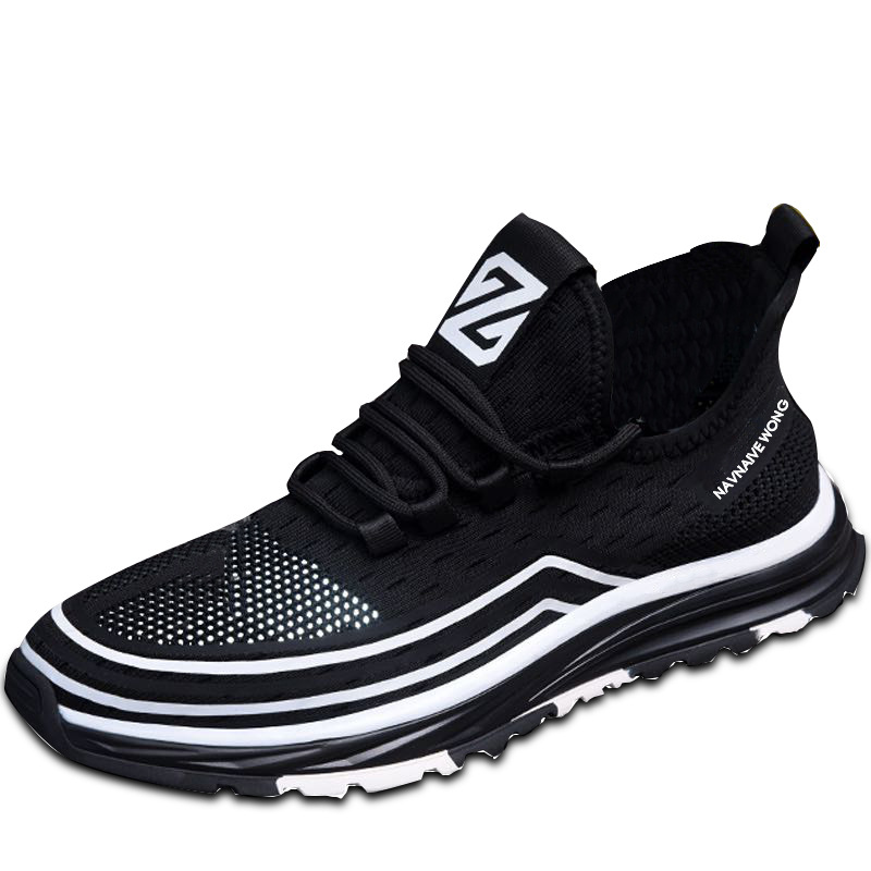 Zapatos de hombre zapatos de malla de verano 2023 nueva versión coreana de todos los partidos zapatos casuales de tendencia coreana zapatos deportivos transpirables tejidos voladores