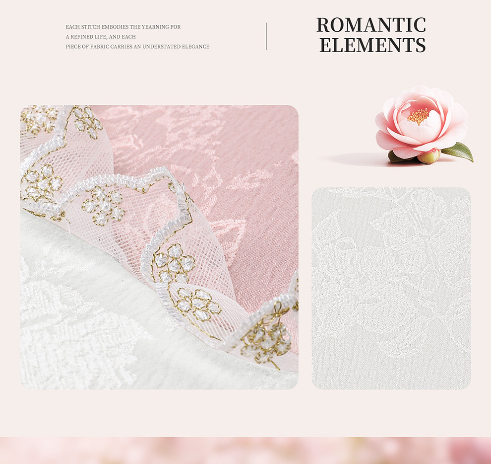 2026 New Model Ancient Style Camellia Jacquard Embossed Lace All-Season Car Seat Cushions Wholesale Cross-Border Export
