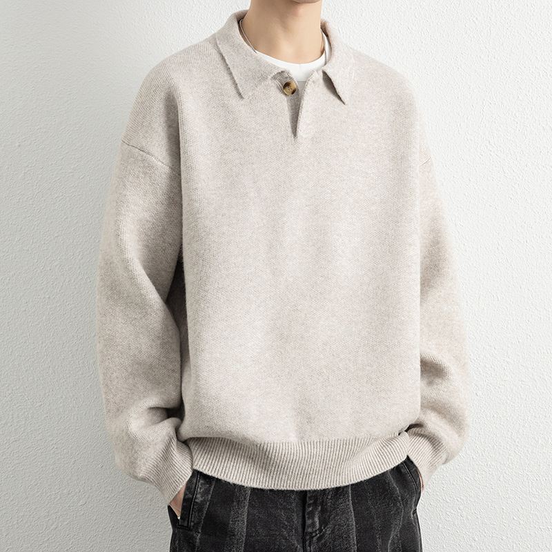 2026秋季新款加厚腈纶毛线宽松套头圆领运动韩系潮流青少年男生保，男装针织衫/毛衣，星座614