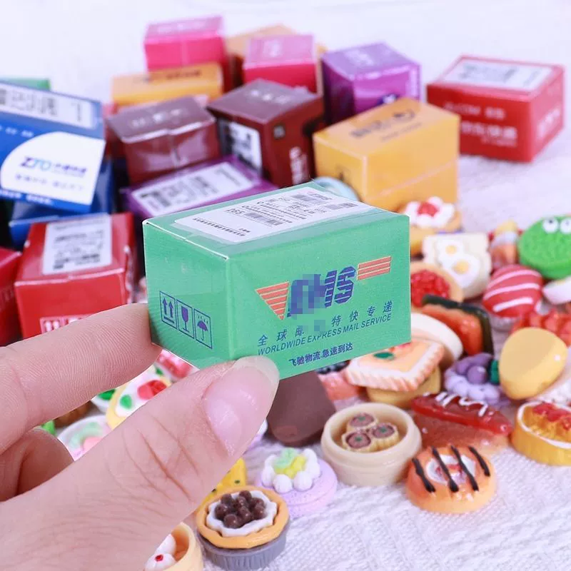 Креативные детские домашние игрушки миниатюрная еда играть слепые коробки мини-сюрприз курьерская коробка маленькая упаковка кукольный автомат игрушка
