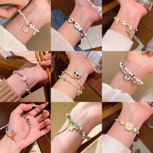 编织绳手链女新中式复古时尚百搭气质学生手串抽拉绳可调节手饰品