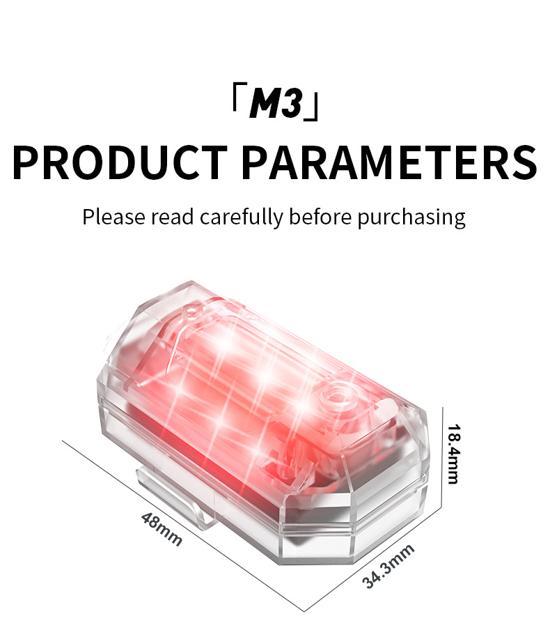 Flashing Lights, Aircraft Lights, Remote-Controlled Outdoor Lighting, Long-Lasting Waterproof Motorcycle and Car Anti-Collision Lights, Pilot Lights