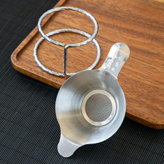 304不鏽鋼茶漏 雙耳不鏽鋼茶漏 雙柄茶漏 泡茶器過濾器 廠家直銷