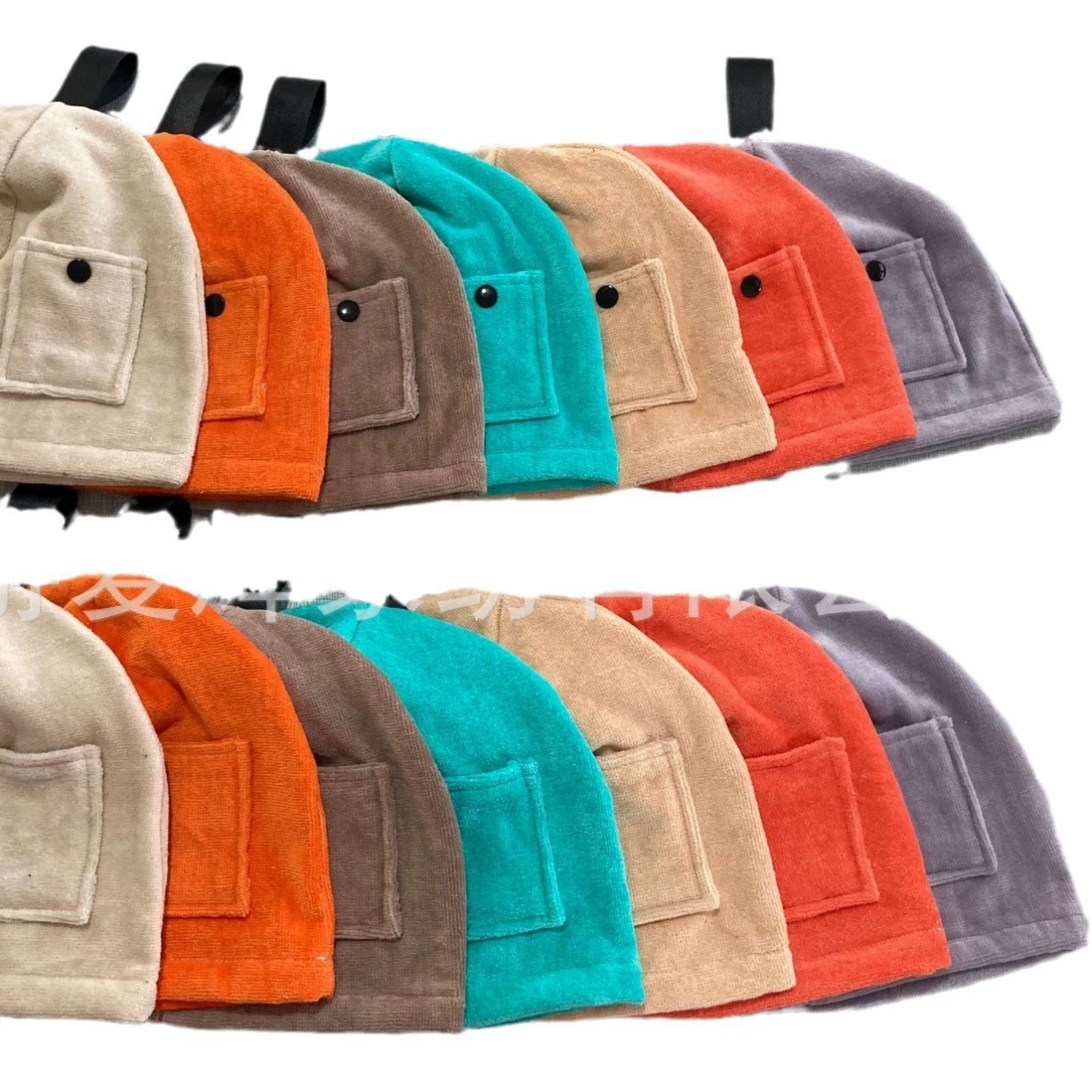 Хлопок шапочка для сауны махровая ткань шапочка для сауны на заказ экспорт Япония