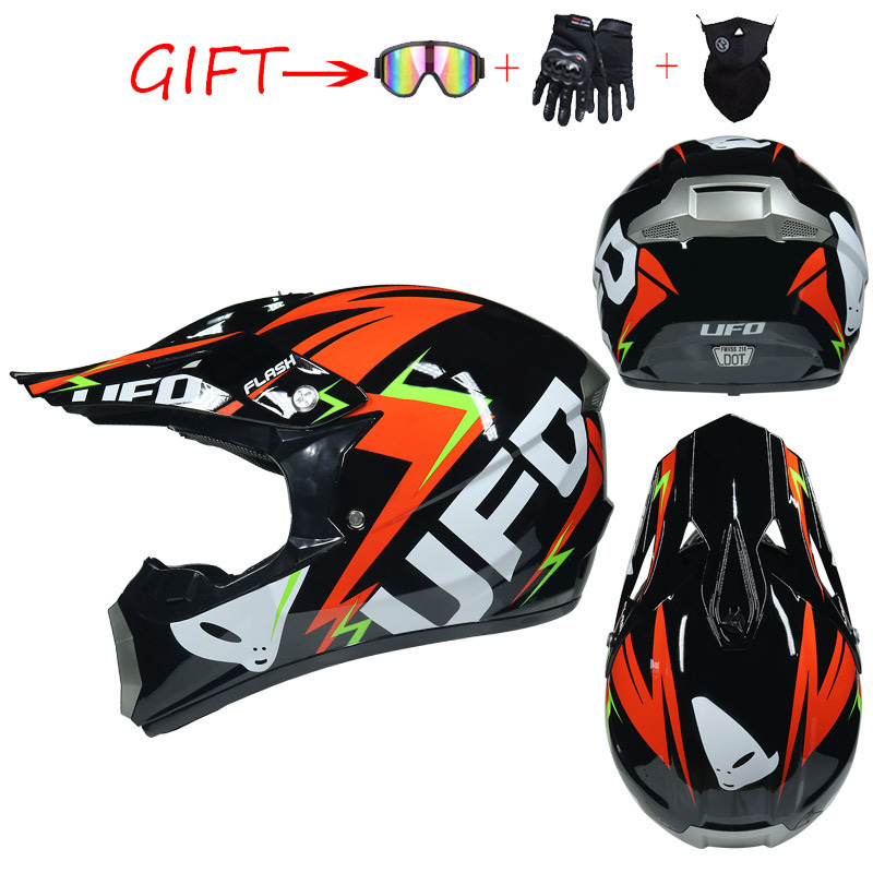 Casco integral todoterreno para senderos de montaña, para motociclistas, diseño KTM, ideal para cross-country y senderos todoterreno.
