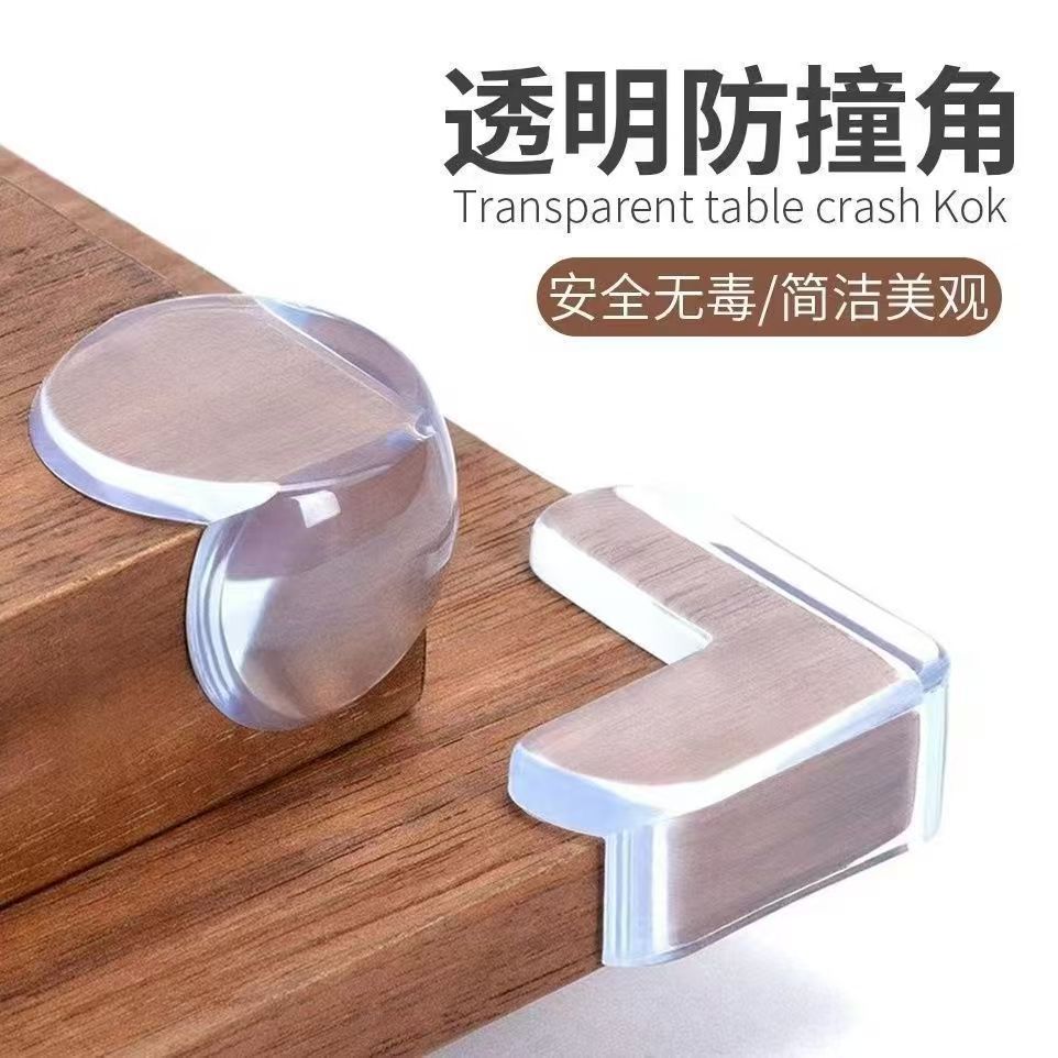Transparent anti-collision corner protector for table corners, windows, doors, right angles, tables, dining tables, cabinet corners, coffee tables, safe for children to prevent bumps