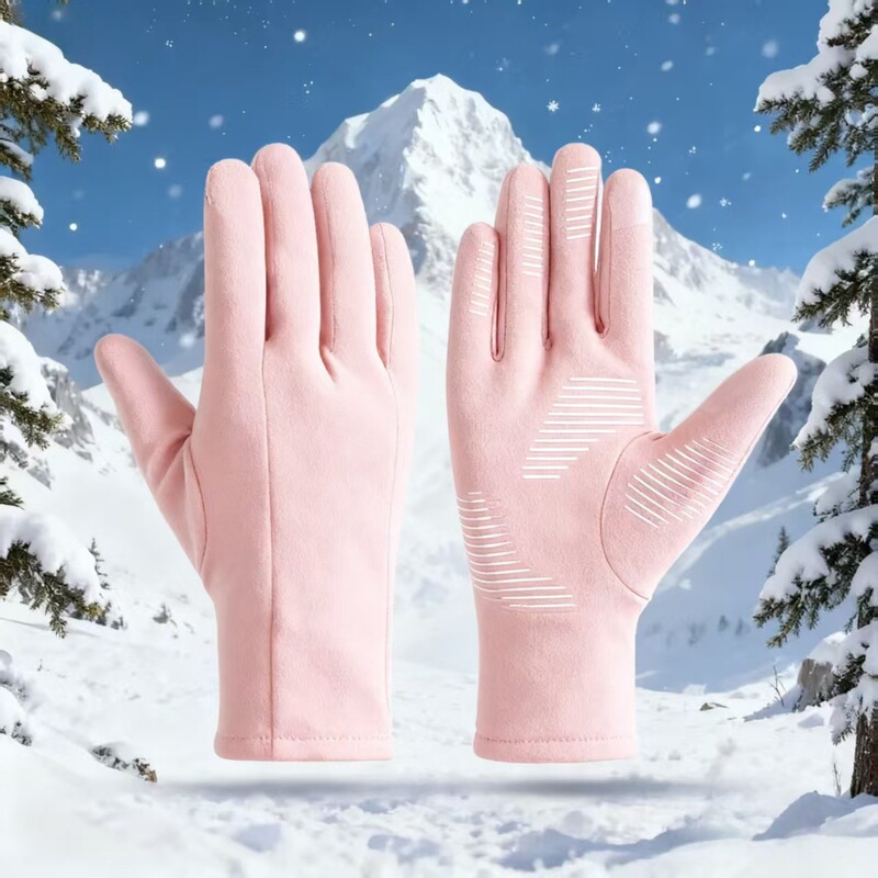 冬季滑雪内胆内衬手套男士户外骑行跑步手套触屏功能薄款保暖手套|undefined